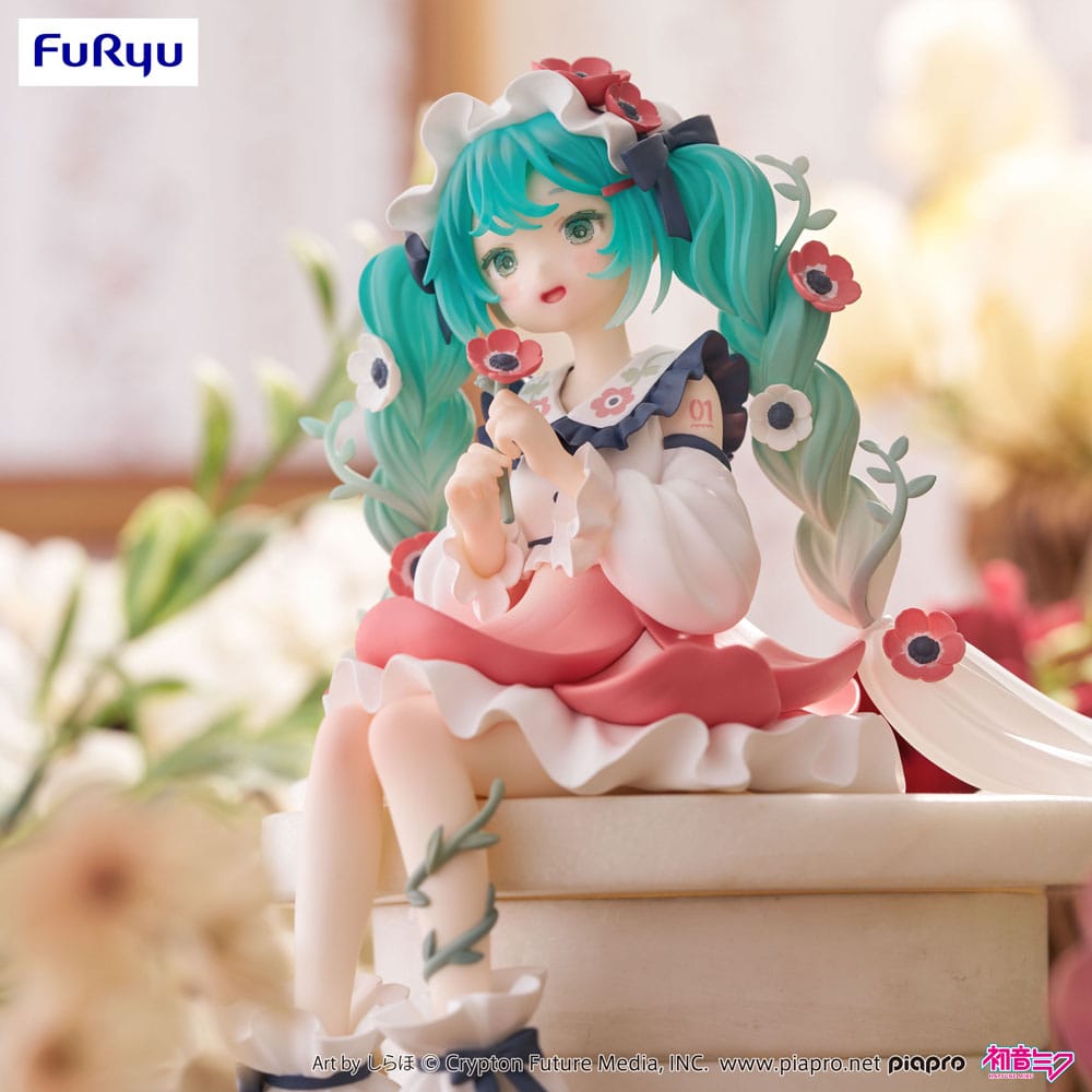 Hatsune Miku Noodle Stopper PVC Statue Hatsune Miku Flower Fairy Anemone 14 cm - MangaShop.ro