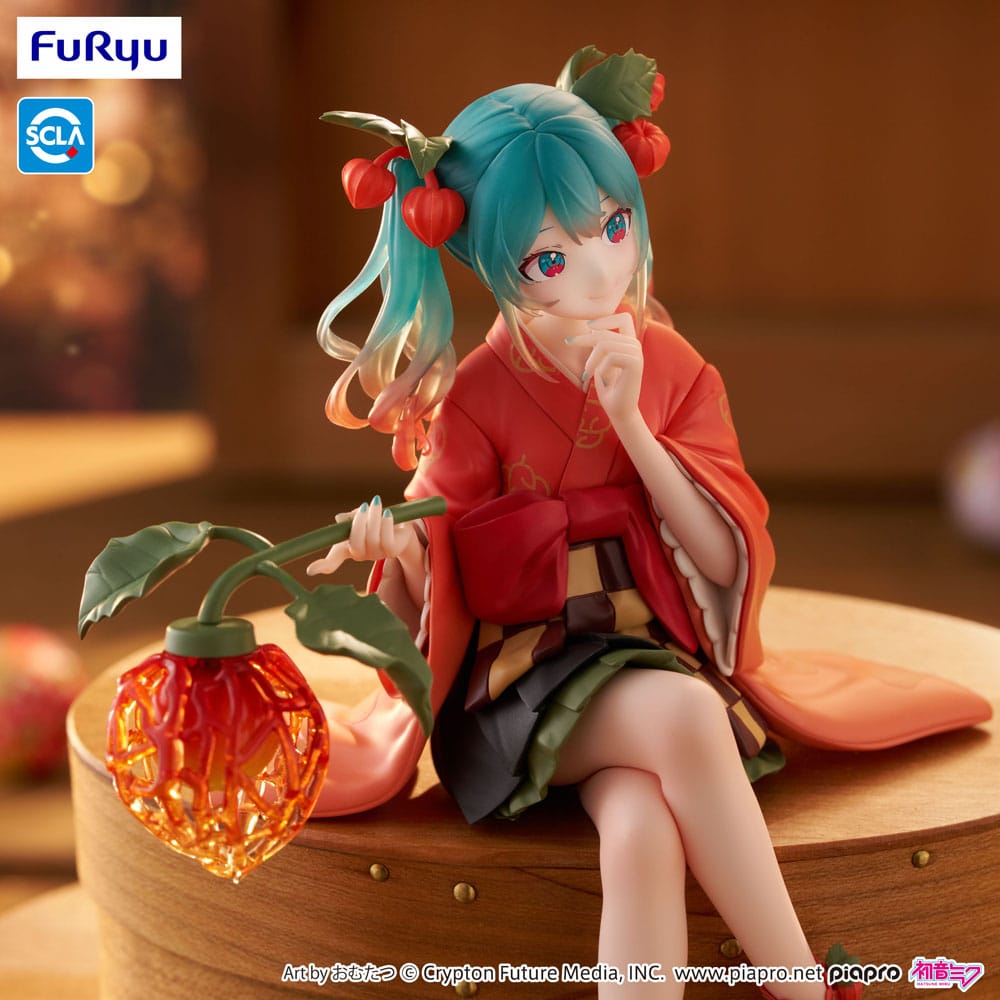 Hatsune Miku Noodle Stopper PVC Statue Flower Fairy Winter Cherry 15 cm - MangaShop.ro