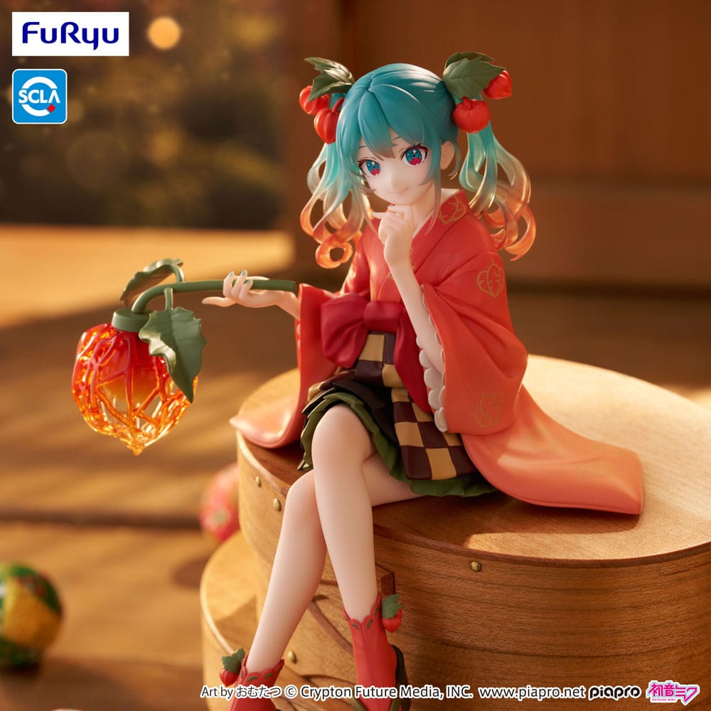 Hatsune Miku Noodle Stopper PVC Statue Flower Fairy Winter Cherry 15 cm - MangaShop.ro