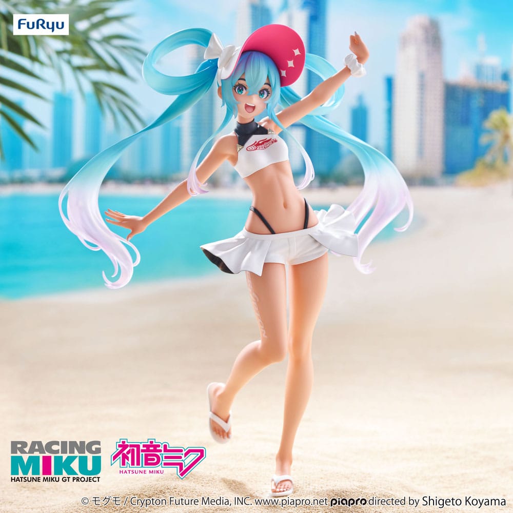 Hatsune Miku GT Project Trio-Try-iT PVC Statue Racing Miku 2024 Summer Holiday Ver. 21 cm - MangaShop.ro