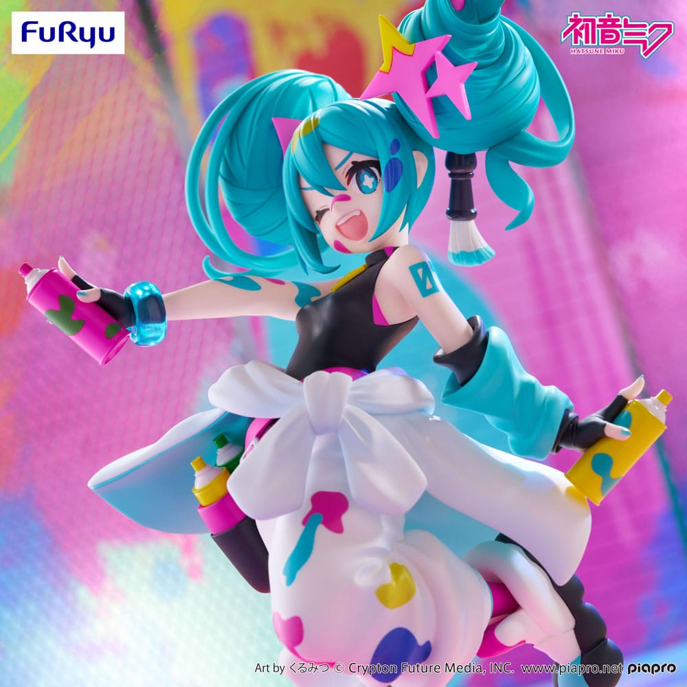 Hatsune Miku Trio-Try-iT PVC Statue Miku Paint Girl 19 cm - MangaShop.ro