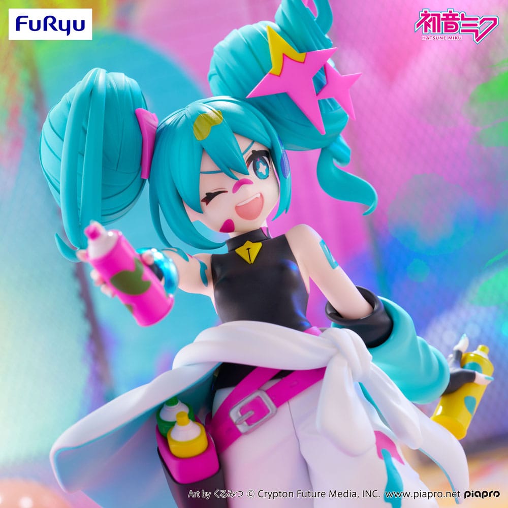 Hatsune Miku Trio-Try-iT PVC Statue Miku Paint Girl 19 cm - MangaShop.ro