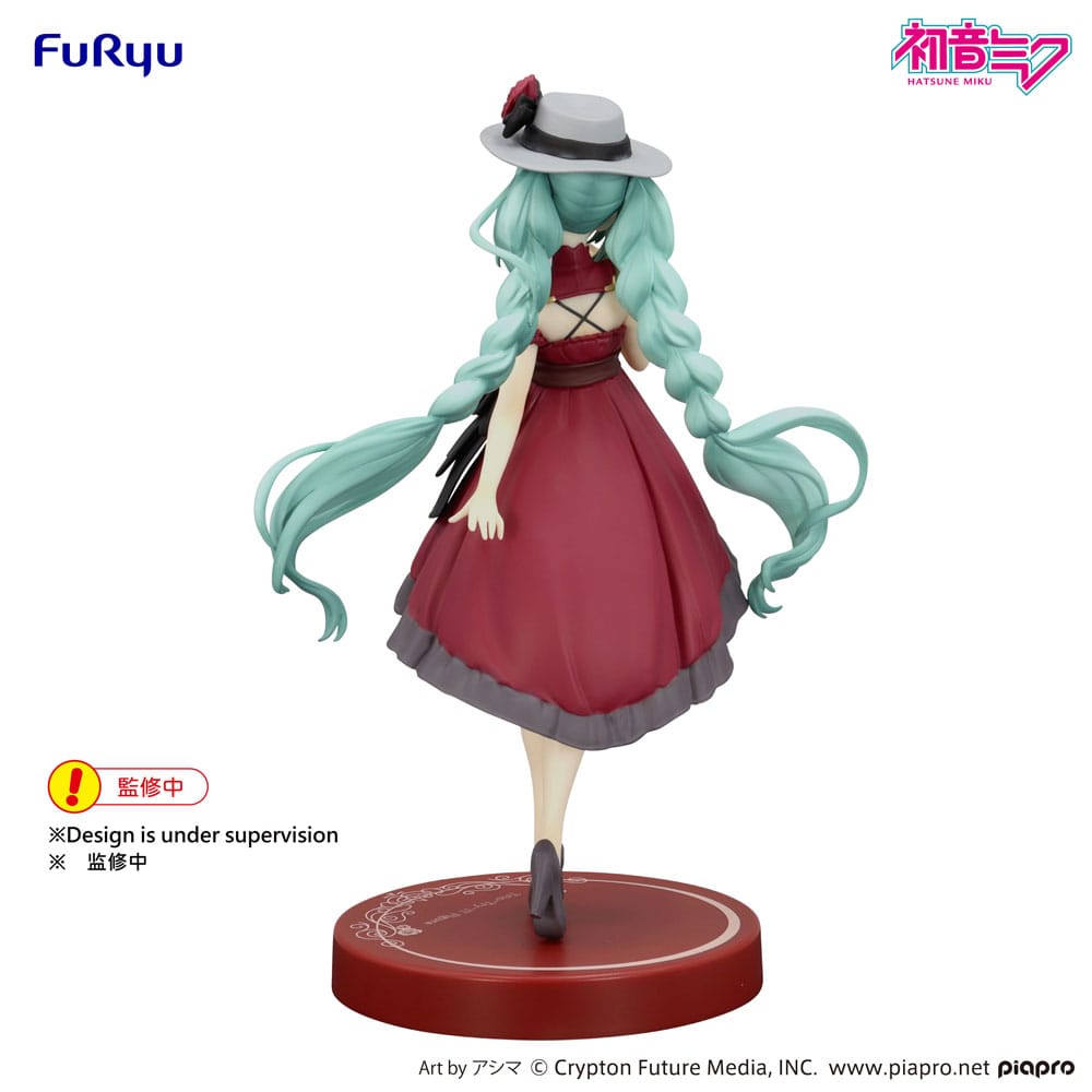 Hatsune Miku Trio-Try-iT PVC Statue Hatsune Miku Outing Dress Red Color Ver. 19 cm - MangaShop.ro