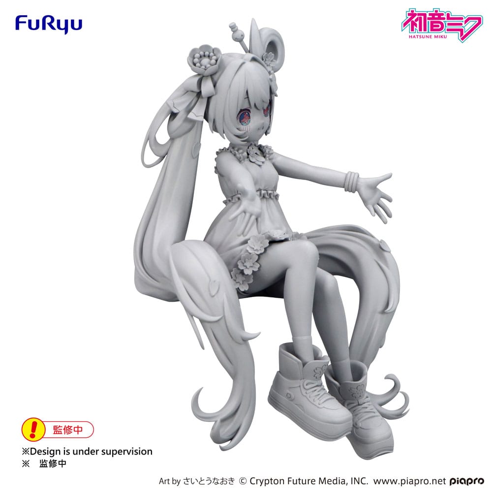 Hatsune Miku Noodle Stopper PVC Statue Hatsune Miku 10th Anniversary 14 cm - MangaShop.ro