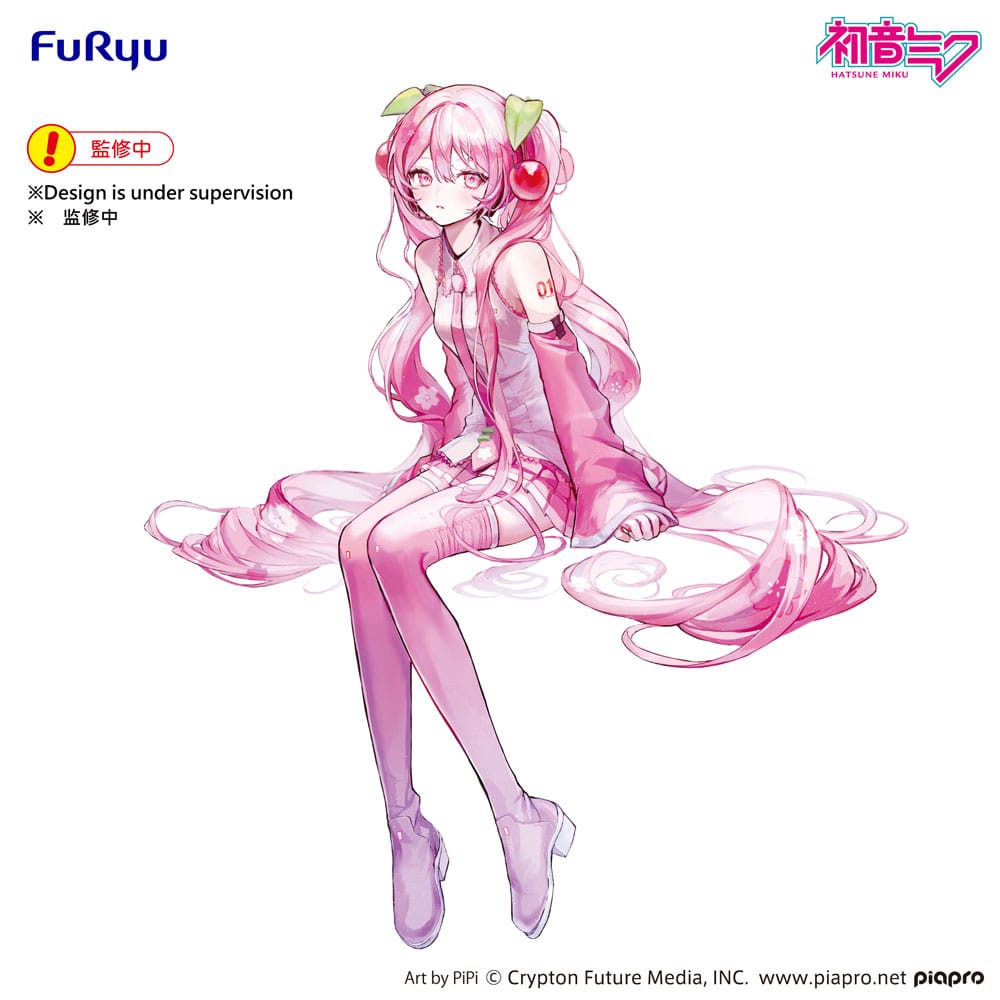 Hatsune Miku Noodle Stopper PVC Statue Sakura Miku 2026 14 cm - MangaShop.ro