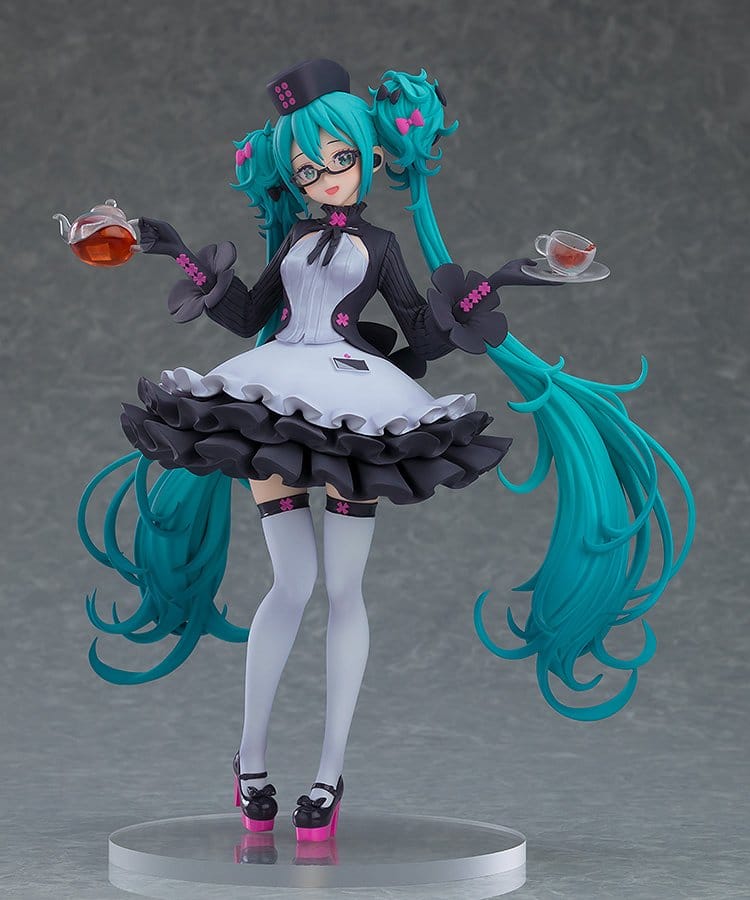 Character Vocal Series 01: Hatsune Miku Pop Up Parade Hatsune Miku: Glasses x Café Ver. 18 cm - MangaShop.ro