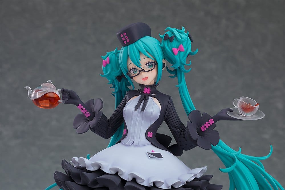 Character Vocal Series 01: Hatsune Miku Pop Up Parade Hatsune Miku: Glasses x Café Ver. 18 cm - MangaShop.ro