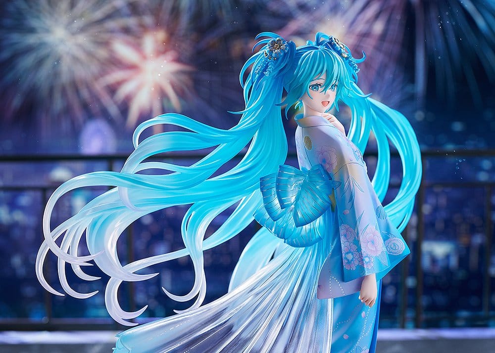 Character Vocal Series 01: Hatsune Miku PVC Figure 1/7 Music & Fire Works Ver. 23 cm - MangaShop.ro