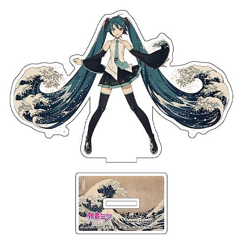 Hatsune Miku x Katsushika Hokusai iXima Die-Cut Acrylic Stand The Great Wave off Kanagawa 10 cm (5) - MangaShop.ro