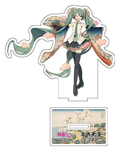 Hatsune Miku x Katsushika Hokusai iXima Die-Cut Acrylic Stand The Great Wave off Kanagawa 10 cm (5) - MangaShop.ro