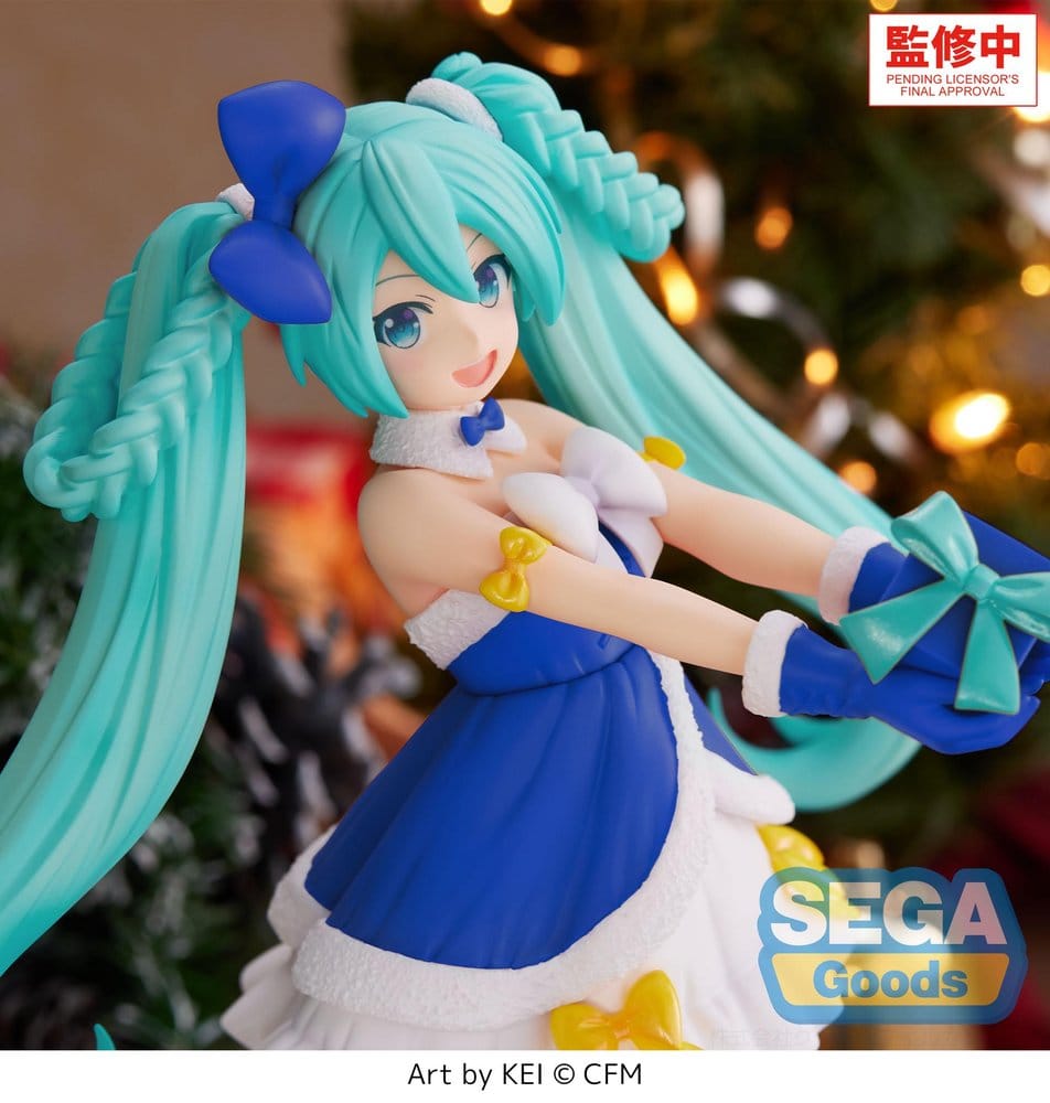 Character Vocal Series 01: Hatsune Miku High Premium PVC Figure Hatsune Miku Sapphire Christmas Ver. 21 cm - MangaShop.ro