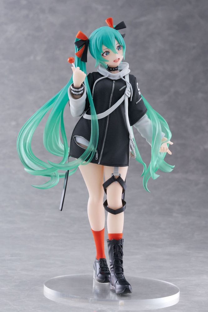 Hatsune Miku Wonderland PVC Statue Fashion Punk Ver. 18 cm - MangaShop.ro