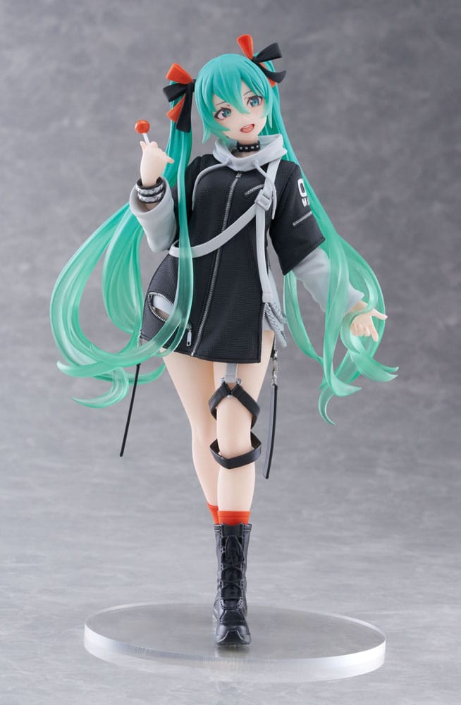 Hatsune Miku Wonderland PVC Statue Fashion Punk Ver. 18 cm - MangaShop.ro