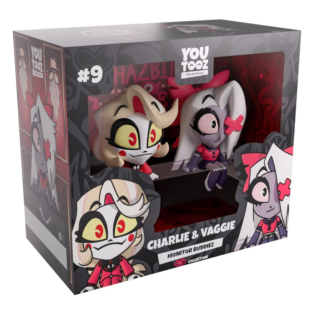 Hazbin Hotel Vinyl Figures Charlie & Vaggie Monitor Buddiez - MangaShop.ro