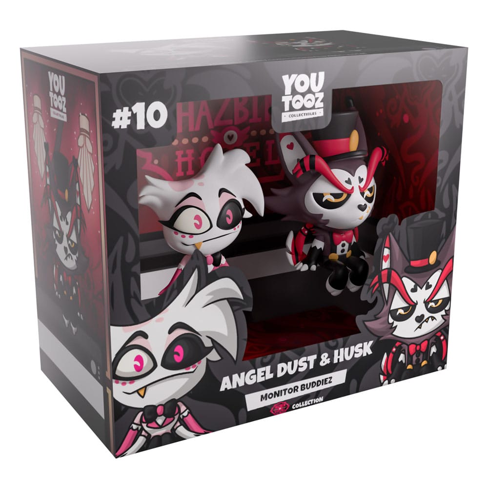 Hazbin Hotel Vinyl Figures Angel Dust & Husk Monitor Buddiez - MangaShop.ro