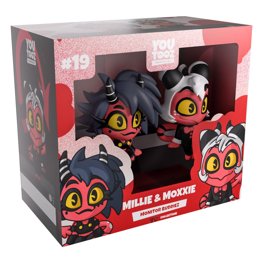 Helluva Boss Vinyl Figures Millie & Moxxie Monitor Buddiez - MangaShop.ro