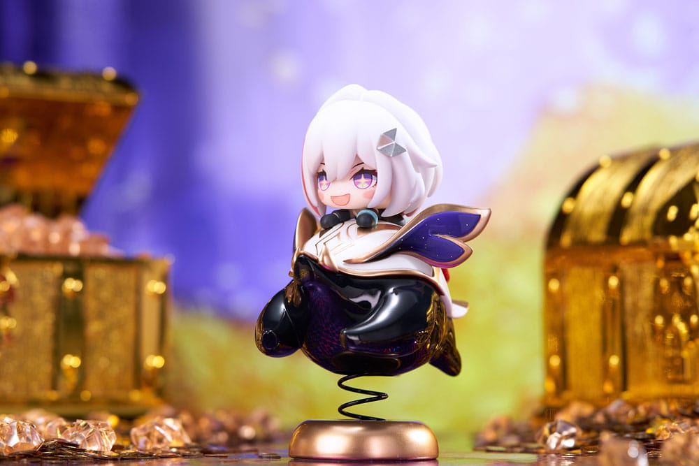 Honkai: Star Rail PVC Statue Hu Tao Chibi Topaz & Numby Chibi Chara Yurayura Stand 10 cm - MangaShop.ro