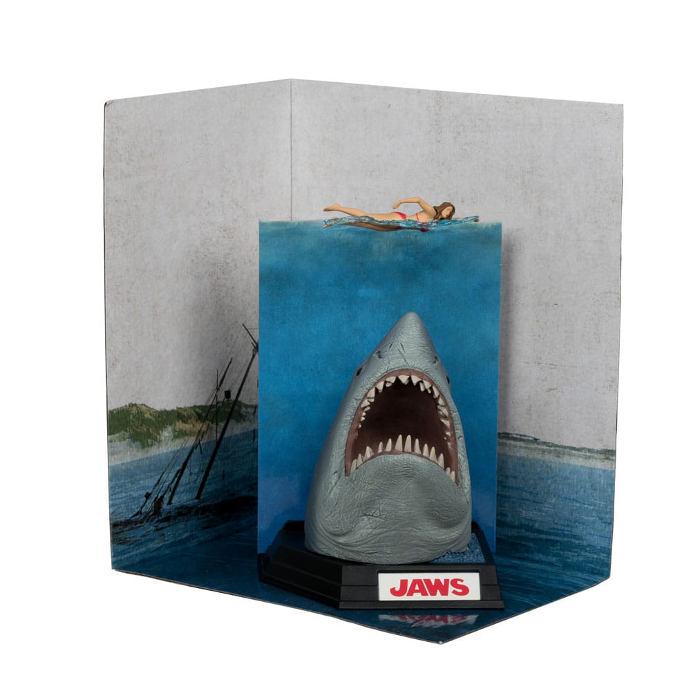 Jaws Movie Maniacs PVC Statue Jaws (50th Anniversary) 16 cm - MangaShop.ro