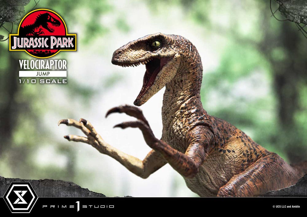 Jurassic Park Prime Collectibles Statue 1/10 Velociraptor Jump 21 cm - MangaShop.ro