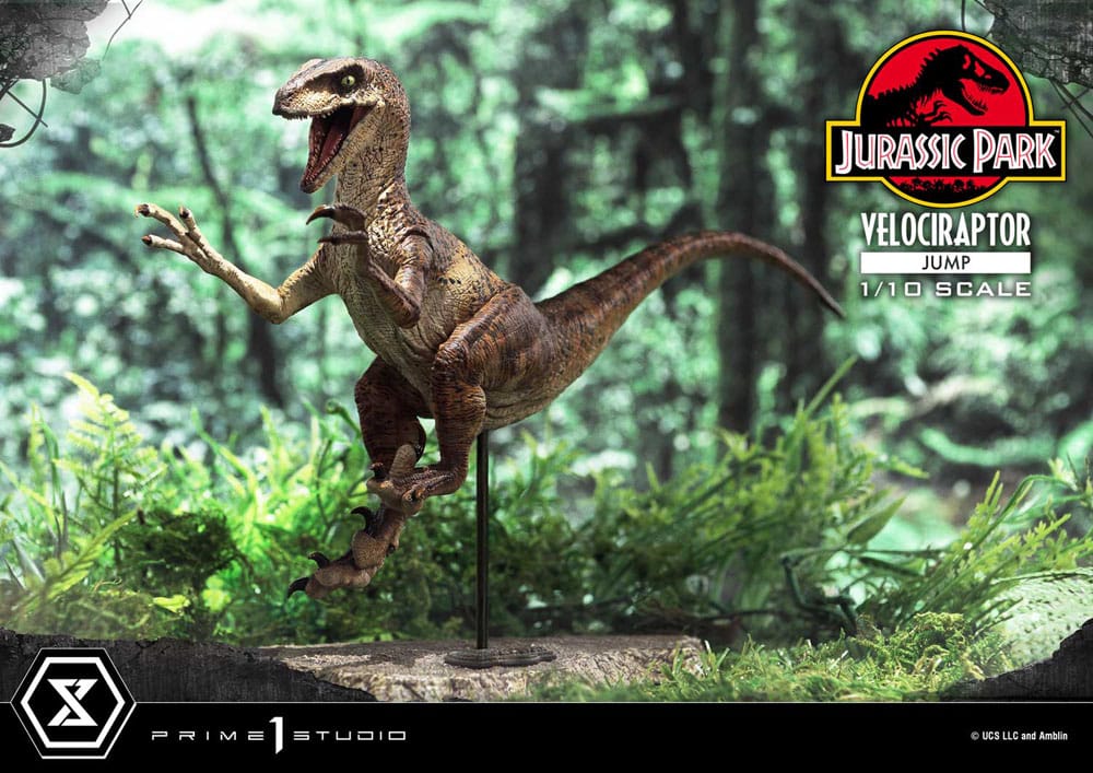 Jurassic Park Prime Collectibles Statue 1/10 Velociraptor Jump 21 cm - MangaShop.ro