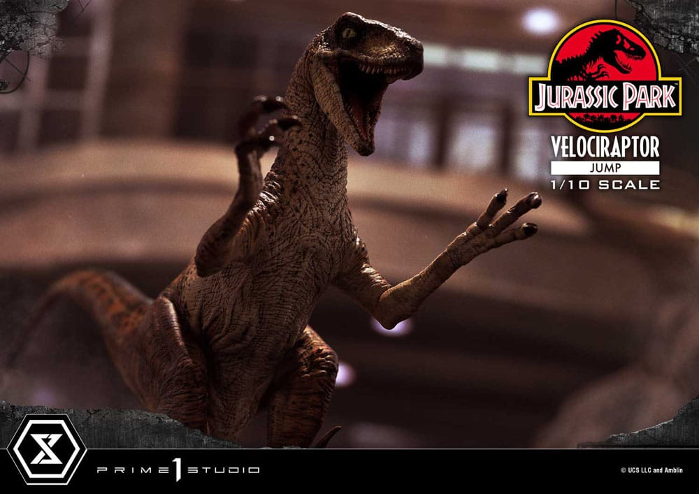 Jurassic Park Prime Collectibles Statue 1/10 Velociraptor Jump 21 cm - MangaShop.ro
