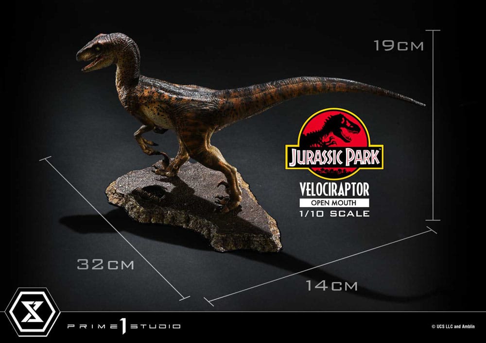 Jurassic Park Prime Collectibles Statue 1/10 Velociraptor Open Mouth 19 cm - MangaShop.ro