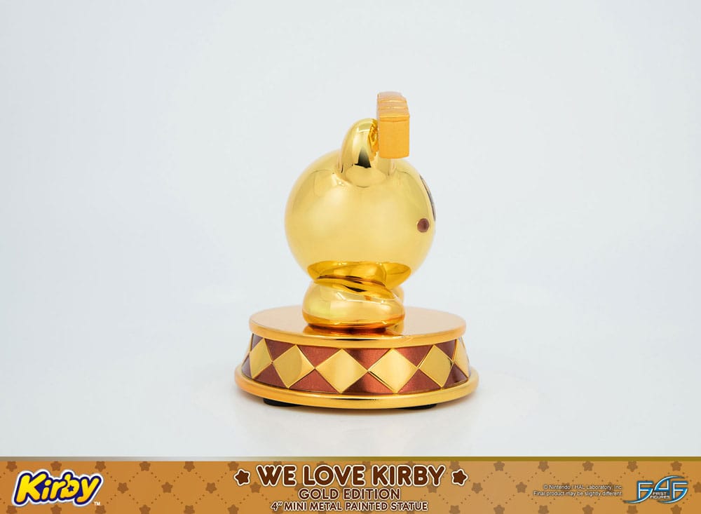 Kirby DieCast Statue We Love Kirby Gold Edition 10 cm - MangaShop.ro