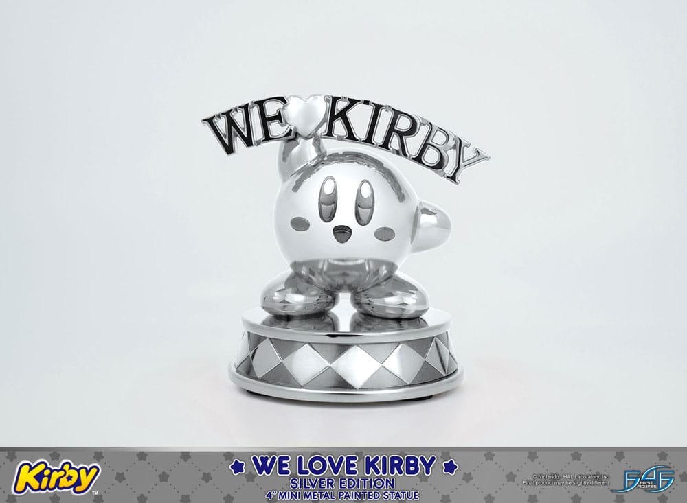 Kirby DieCast Statue We Love Kirby Silver Edition 10 cm - MangaShop.ro