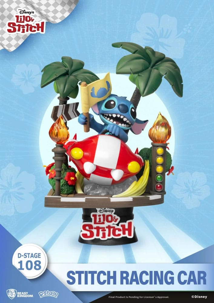Disney: Lilo & Stitch - Stitch Racing Car PVC Diorama - MangaShop.ro