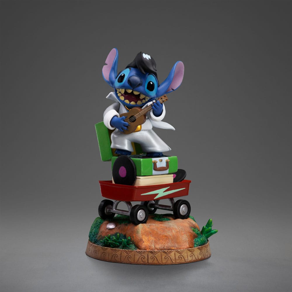 Lilo & Stitch Art Scale Statue 1/10 Stitch King of Rock 17 cm - MangaShop.ro