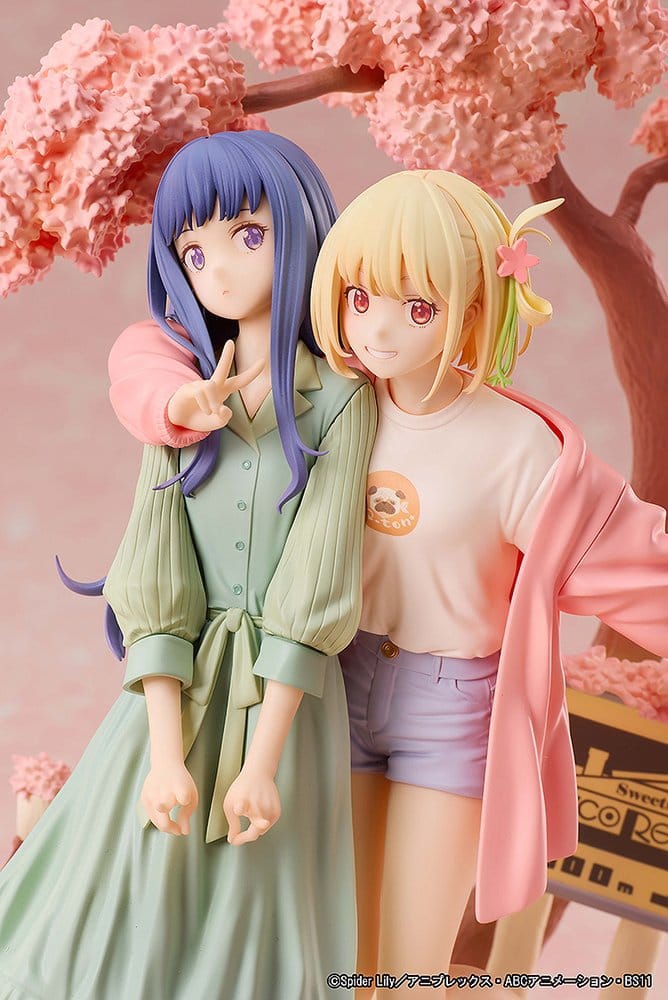 Lycoris Recoil PVC Figures 2-Pack Chisato Nishikigi & Takina Inoue Spring Ver. 25 cm - MangaShop.ro