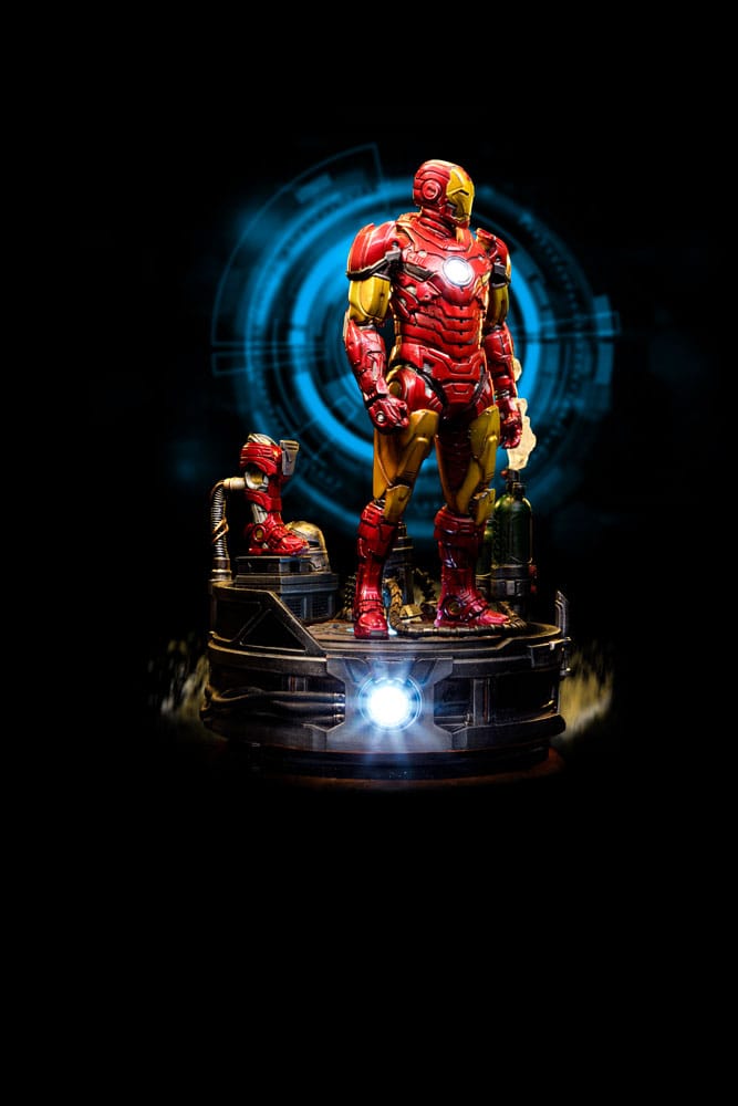 Marvel Deluxe Art Scale Statue 1/10 Iron Man Unleashed 23 cm - MangaShop.ro