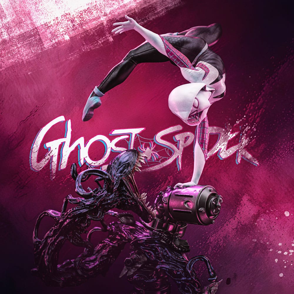 Spider-Man vs Villains Art Scale Statue 1/10 Ghost Spider Diorama  34 cm - MangaShop.ro