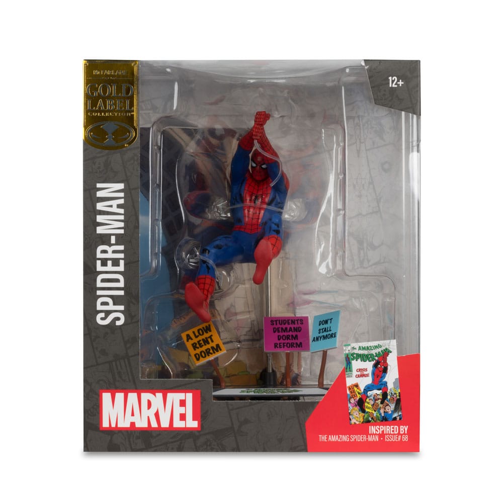 Marvel Collection PVC Statue 1/10 Spider-Man & Scene Gold Label (The Amazing Spider-Man #68) 15 cm - MangaShop.ro