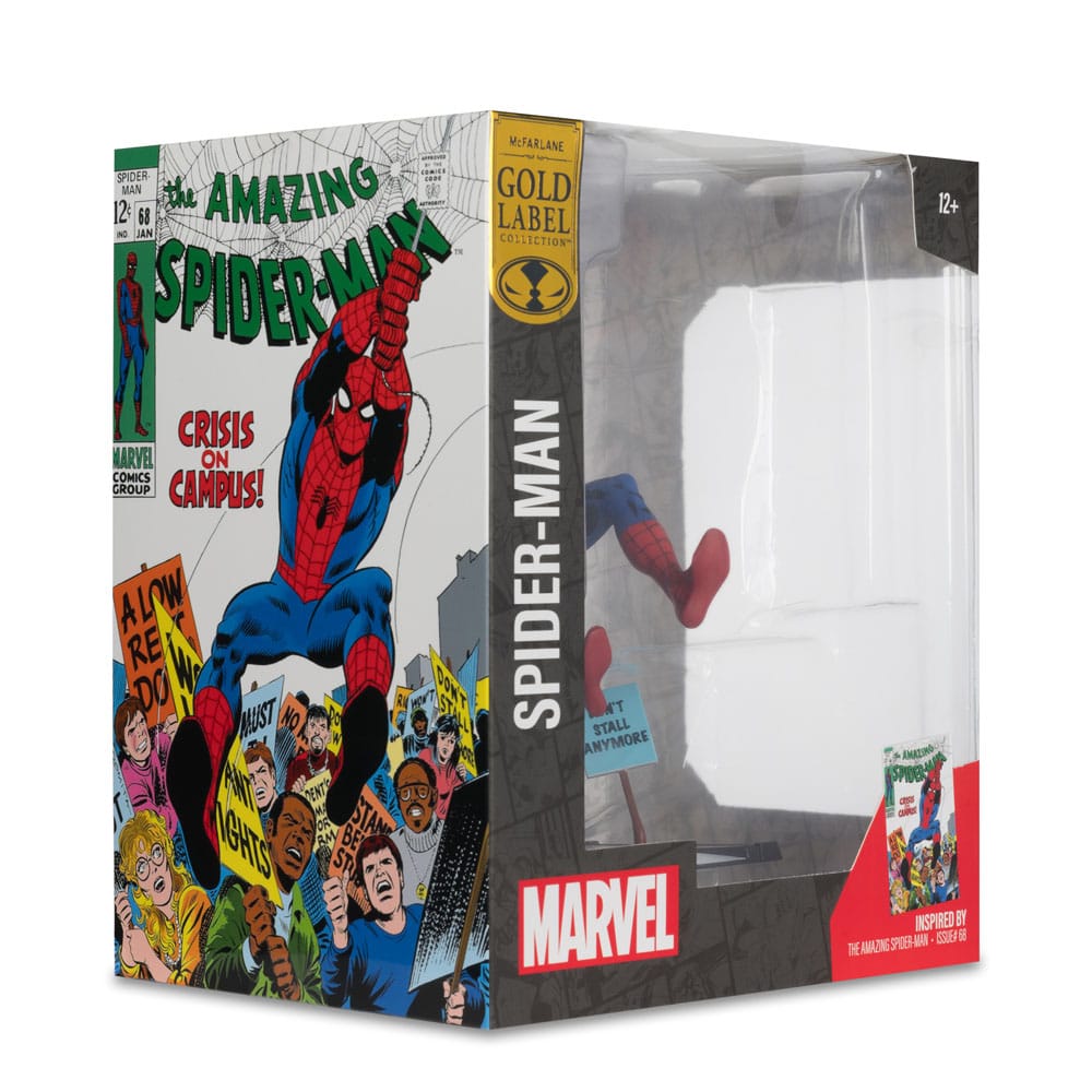 Marvel Collection PVC Statue 1/10 Spider-Man & Scene Gold Label (The Amazing Spider-Man #68) 15 cm - MangaShop.ro