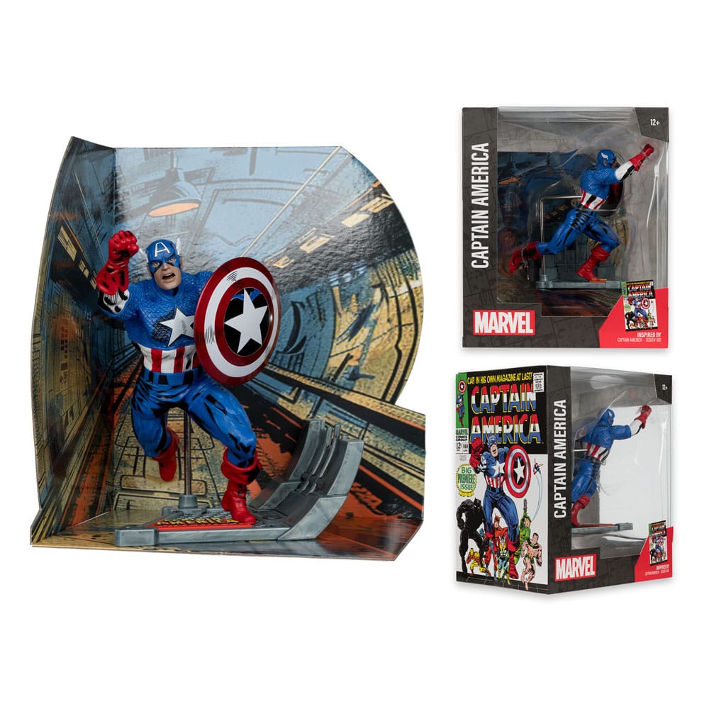 Marvel Collection PVC Statue 1/10 Captain America (Captain America #100) 12 cm - MangaShop.ro
