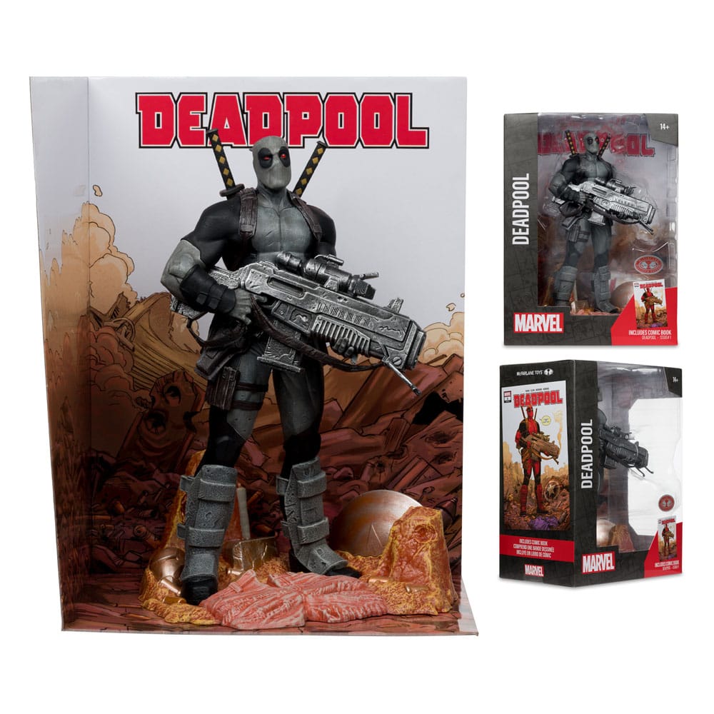 Marvel Collection PVC Statue 1/6 Deadpool (Deadpool #1)(Grey Suit Chase) 27 cm - MangaShop.ro