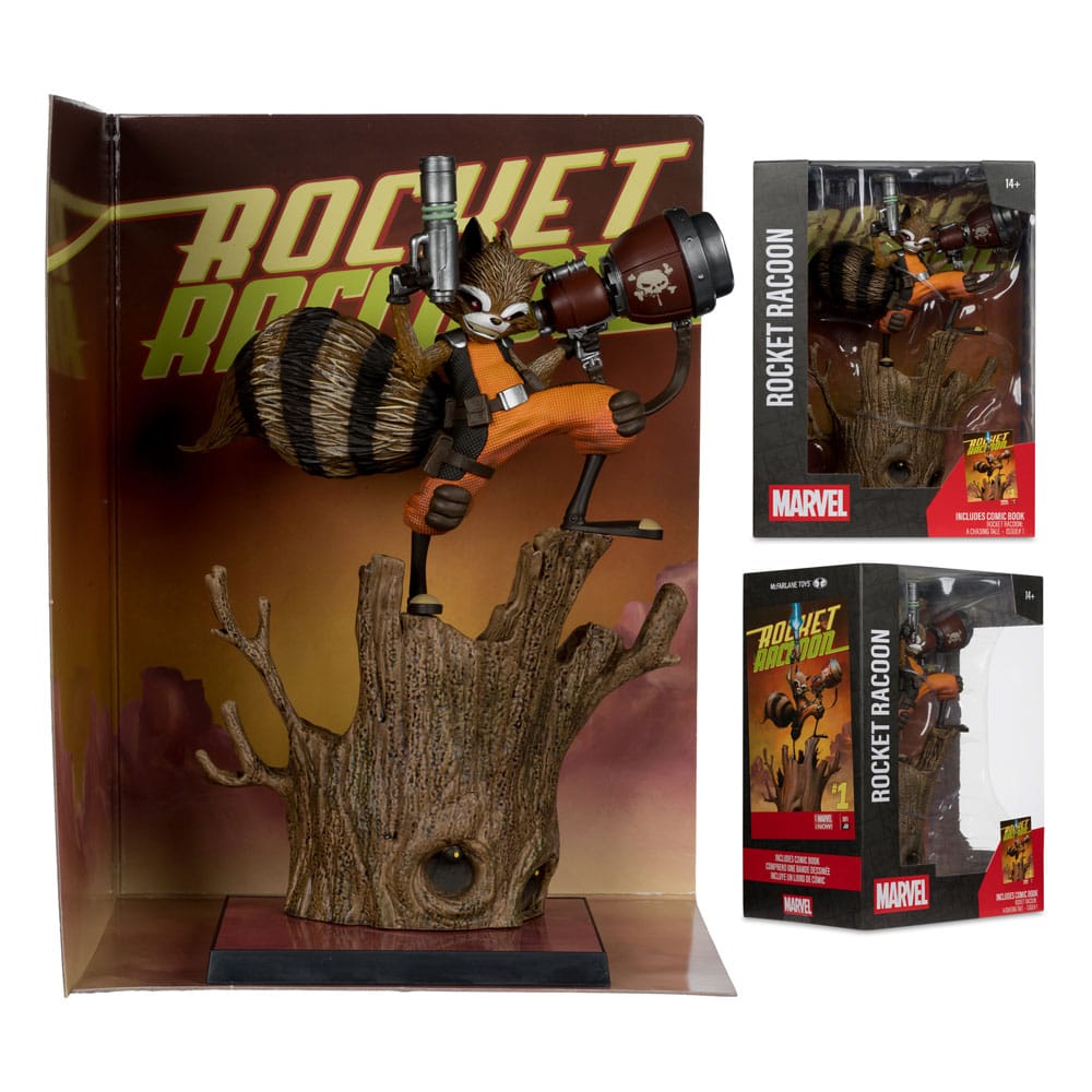 Marvel Collection PVC Statue 1/6 Rocket Racoon (Rocket Racoon: A Chasing Tale #1) 18 cm - MangaShop.ro