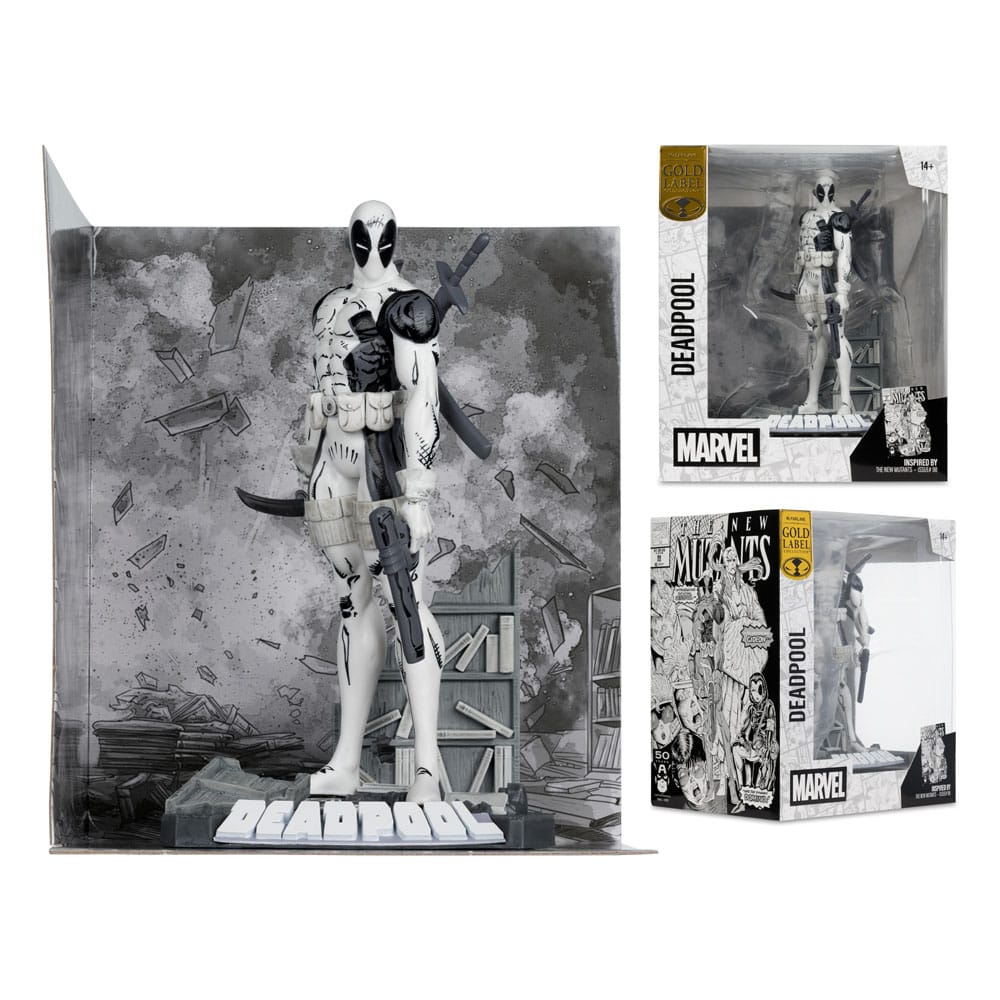 Marvel Collection PVC Statue 1/10 Deadpool (The New Mutants #98) (Line Art) (Gold Label) 17 cm - MangaShop.ro