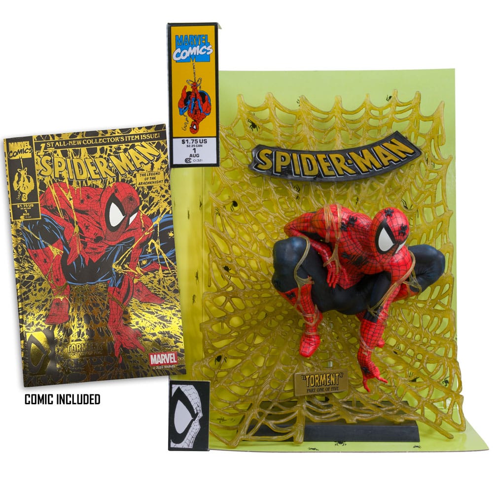 Marvel Collection PVC Statue 1/6 Spider-Man (Spider-Man # 1) (Gold Edition) (Gold Label) 15 cm - MangaShop.ro