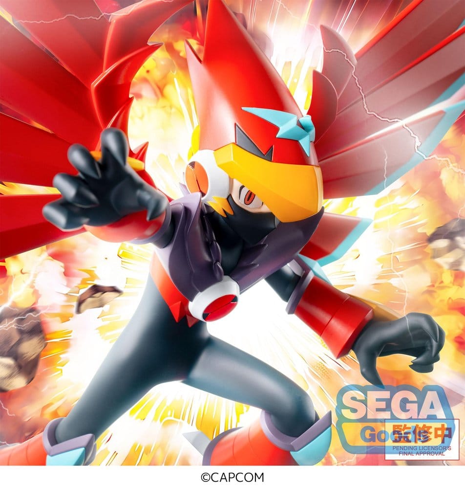 Mega Man Battle Network Luminasta PVC Figure Mega Man Falzar Beast 19 cm - MangaShop.ro