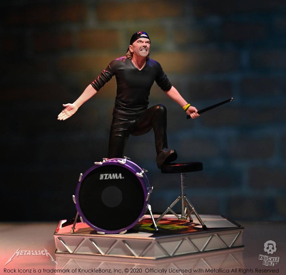 Metallica Rock Iconz Statue Lars Ulrich Limited Edition 22 cm - MangaShop.ro