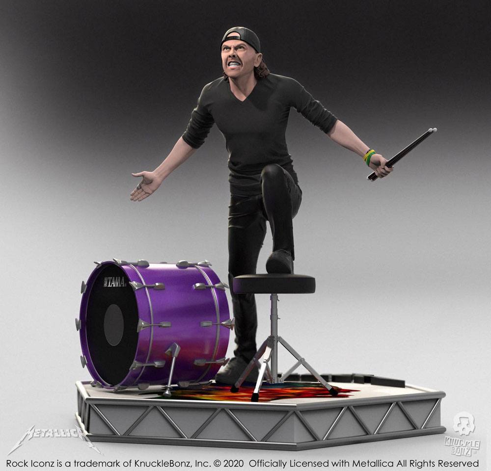 Metallica Rock Iconz Statue Lars Ulrich Limited Edition 22 cm - MangaShop.ro