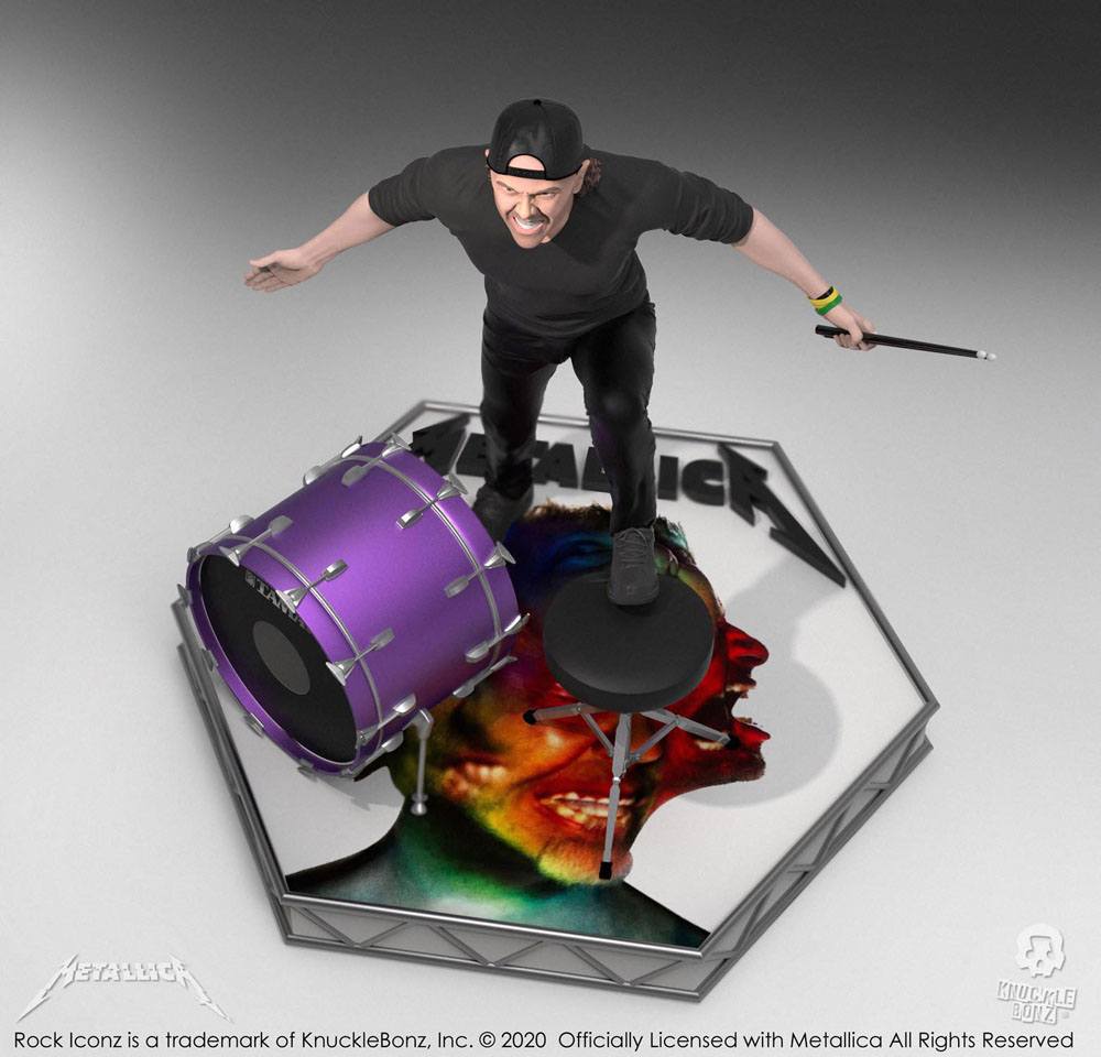Metallica Rock Iconz Statue Lars Ulrich Limited Edition 22 cm - MangaShop.ro