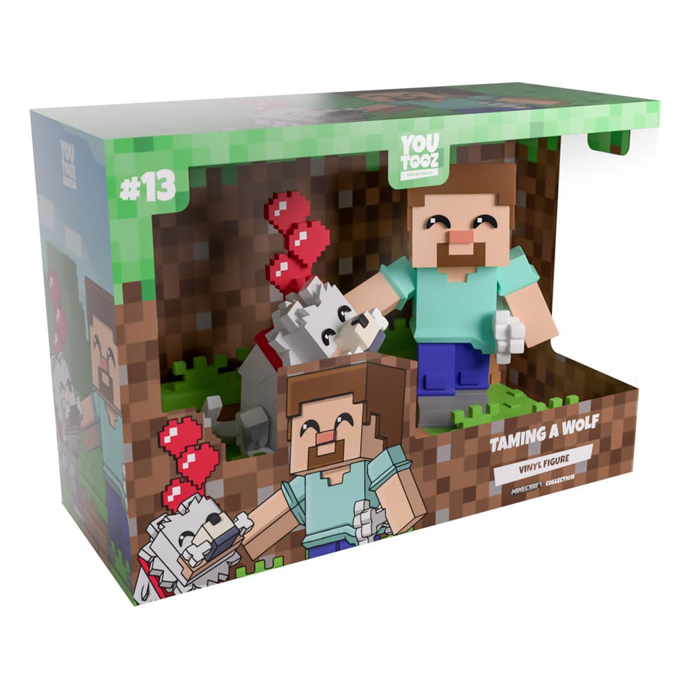 Minecraft Vinyl Figure Taming a Wolf 10 cm - MangaShop.ro