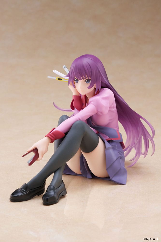 Monogatari PVC Statue Desktop Cute Figure Hitagi Senjougahara 13 cm - MangaShop.ro