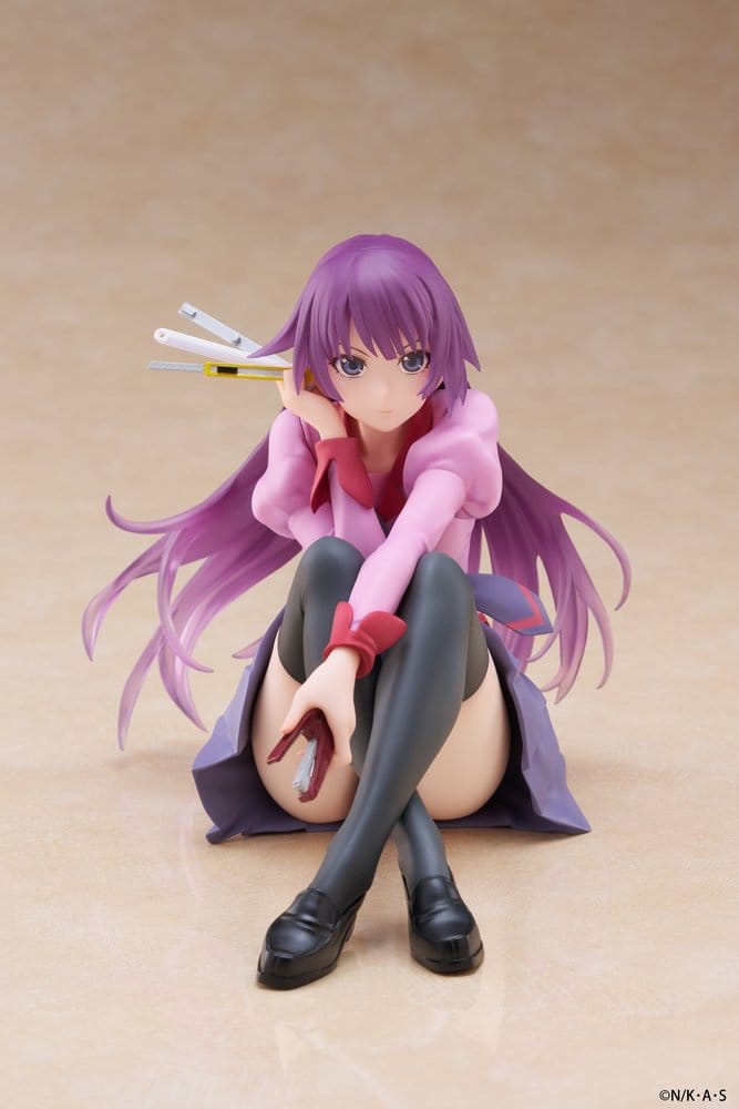 Monogatari PVC Statue Desktop Cute Figure Hitagi Senjougahara 13 cm - MangaShop.ro