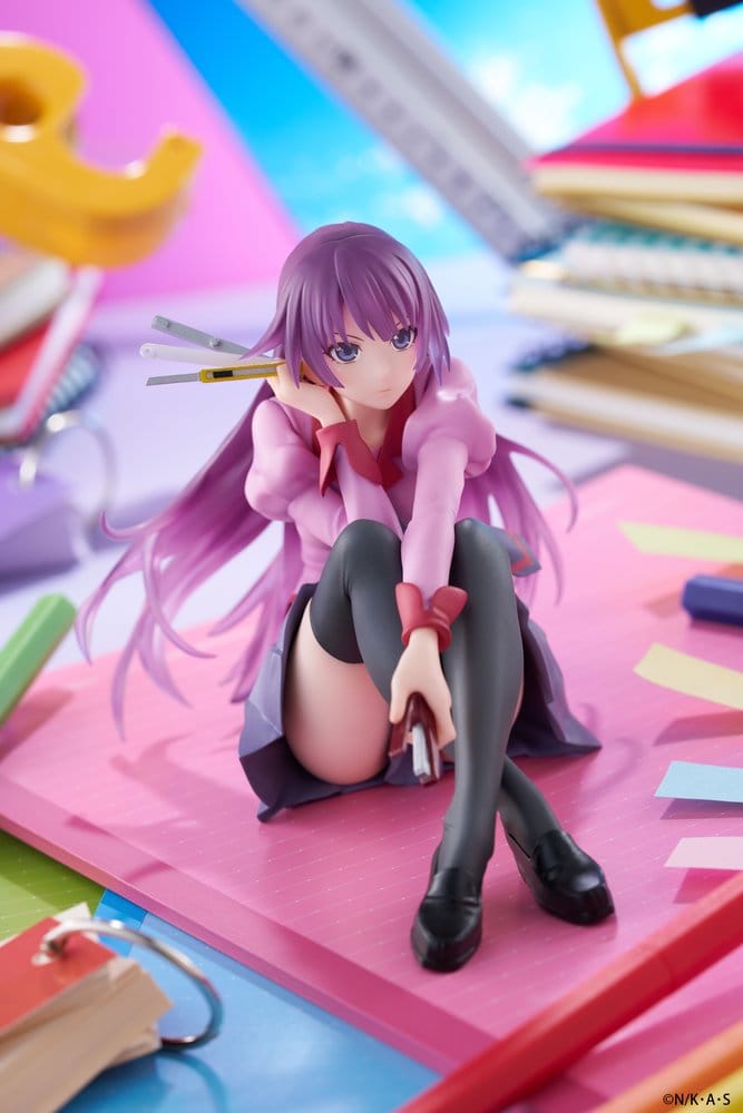 Monogatari PVC Statue Desktop Cute Figure Hitagi Senjougahara 13 cm - MangaShop.ro
