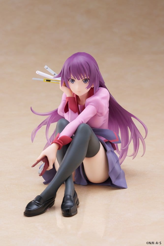 Monogatari PVC Statue Desktop Cute Figure Hitagi Senjougahara 13 cm - MangaShop.ro