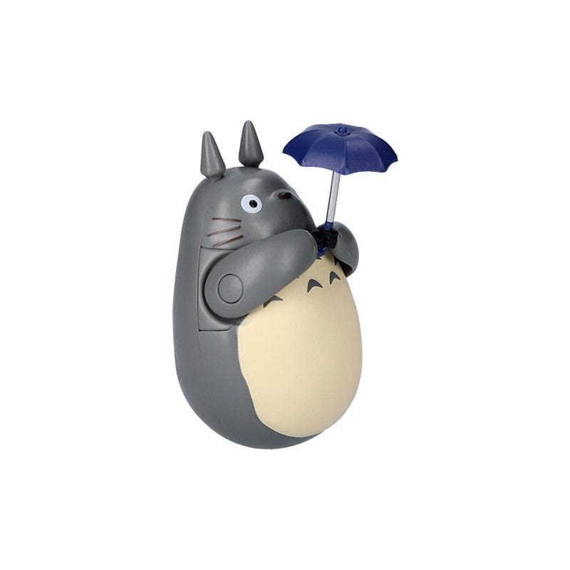 My Neighbor Totoro Round Bottomed Figurine Big Totoro with leaf 7 cm - MangaShop.ro